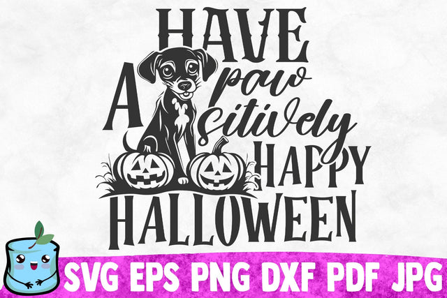 Have A Pawsitively Halloween SVG MintyMarshmallows 