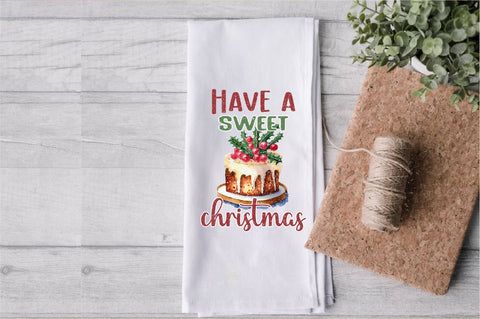 Have a Sweet Christmas Cake Dish Towel Sublimation Sublimation Jagonath Roy 