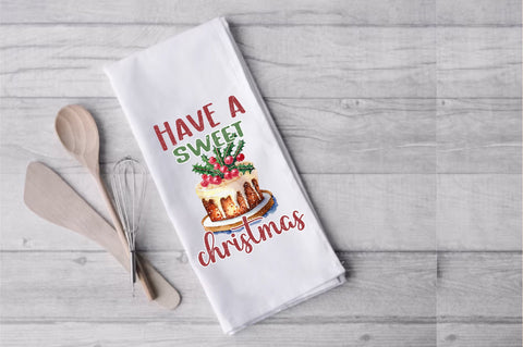 Have a Sweet Christmas Cake Dish Towel Sublimation Sublimation Jagonath Roy 