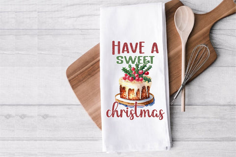 Have a Sweet Christmas Cake Dish Towel Sublimation Sublimation Jagonath Roy 