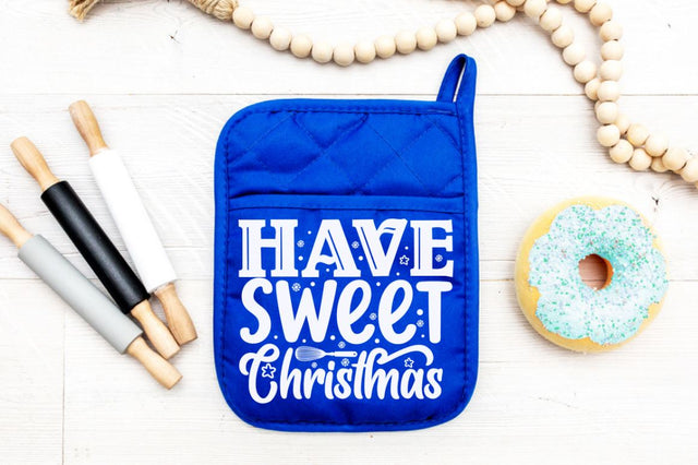 Have a sweet Christmas, Christmas pot Holder Design SVG DESIGNISTIC 