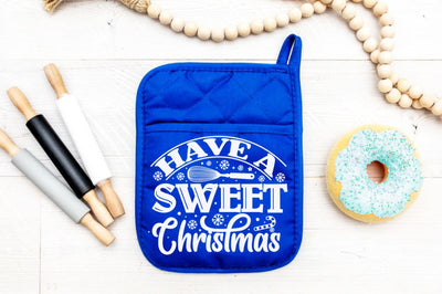 Have a sweet Christmas, Christmas pot Holder Design SVG DESIGNISTIC 