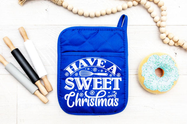 Have a sweet Christmas, Christmas pot Holder Design SVG DESIGNISTIC 