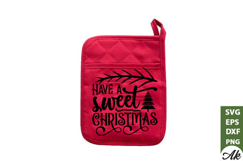 Have a sweet Christmas Pot Holder SVG SVG akazaddesign 