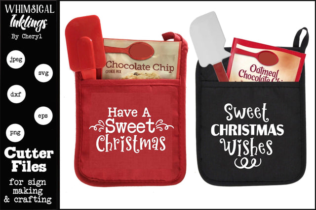 Have A Sweet Christmas-Potholder SVGs Whimsical Inklings 
