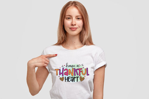 Have a Thankful Heart - Thanksgiving Sublimation Sublimation CraftLabSVG 