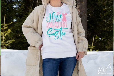 have an egg-cellent Easter svg, Easter Egg svg, Bunny t shirt, Funny Easter svg SVG Isabella Machell 