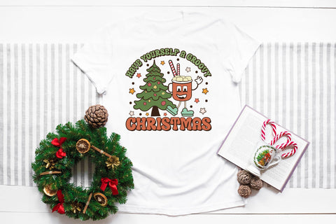Have Yourself a Groovy Christmas Sublimation Sublimation CraftLabSVG 