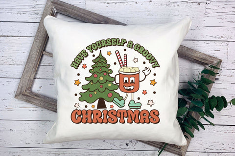 Have Yourself a Groovy Christmas Sublimation Sublimation CraftLabSVG 
