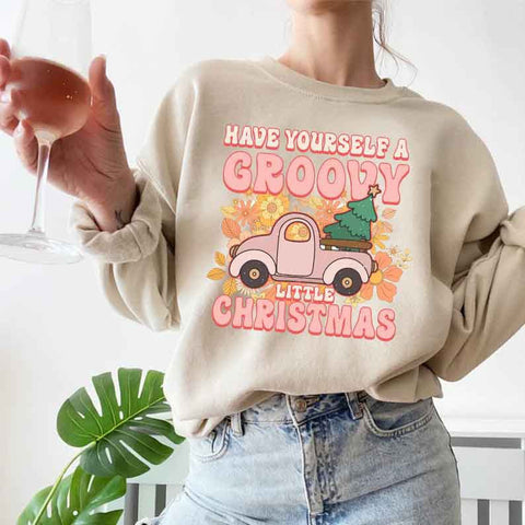 Have Yourself a Groovy Little Christmas PNG Files, Sublimation Design, Digital Download, T-shirt Design Sublimation DiamondDesign 