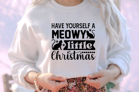 Have yourself a meowy little christmas SVG SVG DESIGNISTIC 