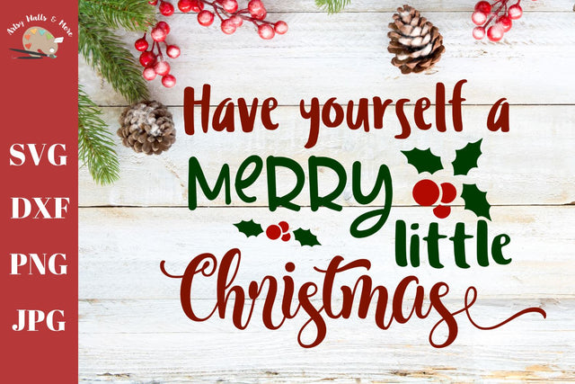 Have yourself a Merry Christmas - Christmas sign - Christmas pillow SVG DXF PNG SVG The Artsy Spot 