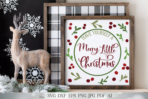 Have Yourself A Merry Little Christmas SVG | Farmhouse SVG | Cricut SVG | Christmas svg | dxf and more! SVG Diva Watts Designs 