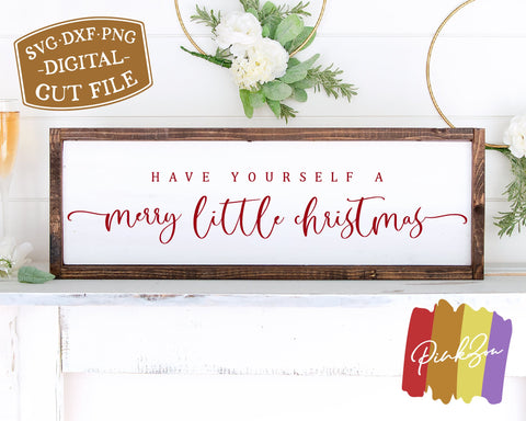 Have Yourself a Merry Little Christmas SVG Files | Christmas Svg | Winter Svg | Commercial Use | Cricut | Silhouette | Digital Cut Files (1069400524) SVG PinkZou 