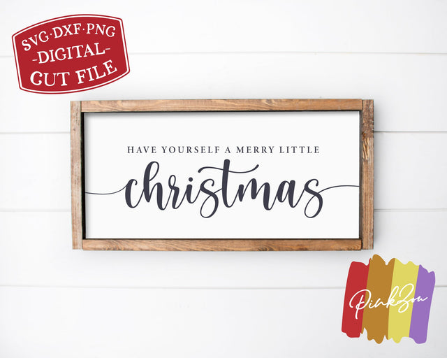 Have Yourself a Merry Little Christmas SVG Files | Farmhouse Svg | Winter Svg | Christmas Svg | Commercial Use | Cricut | Silhouette | Digital Cut Files (1092940126) SVG PinkZou 