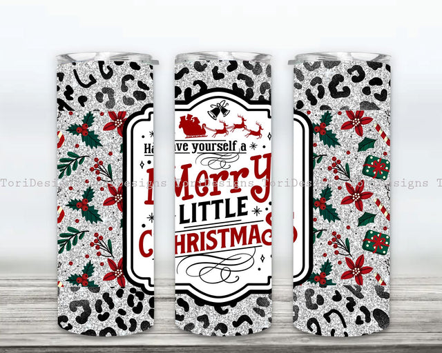 Have Yourself a Merry Little Christmas Tumbler PNG, Christmas Tumbler Wrap Design Seamless Sublimation Designs Downloads Sublimation ToriDesigns 