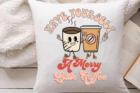 Have Yourself a Merry Little Coffee PNG Sublimation Sublimation Creativeart88 