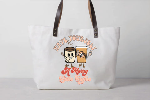 Have Yourself a Merry Little Coffee PNG Sublimation Sublimation Creativeart88 