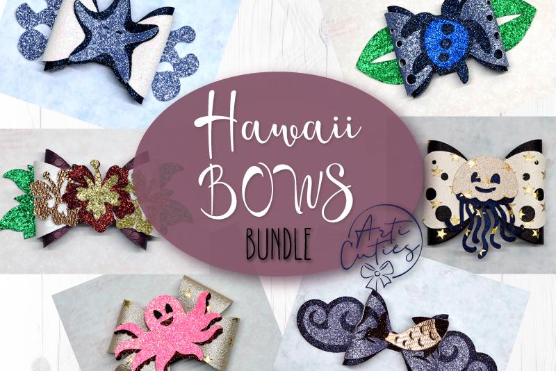 Hawaii bows bundle SVG ArtiCuties 