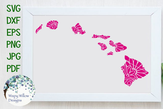 Hawaii Mandala SVG Wispy Willow Designs 