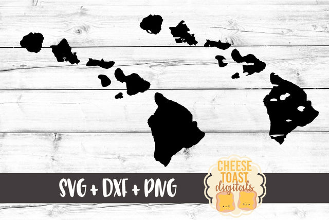 Hawaii - Solid & Grunge SVG Cheese Toast Digitals 