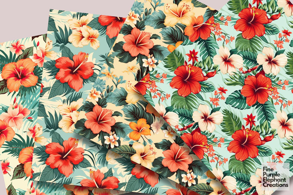 Hawaiian Flowers | Tropical Island - So Fontsy