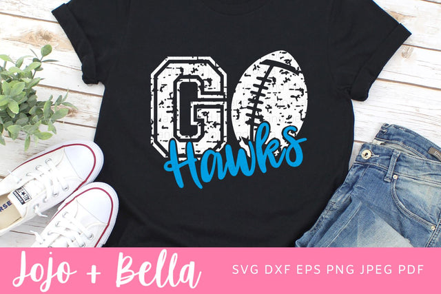 Hawks Svg, Hawks Football Svg, Football Svg, Grunge SVG files for Cricut, Silhouette SVG Jojo&Bella 