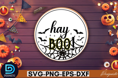Hay boo! SVG SVG DESIGNISTIC 