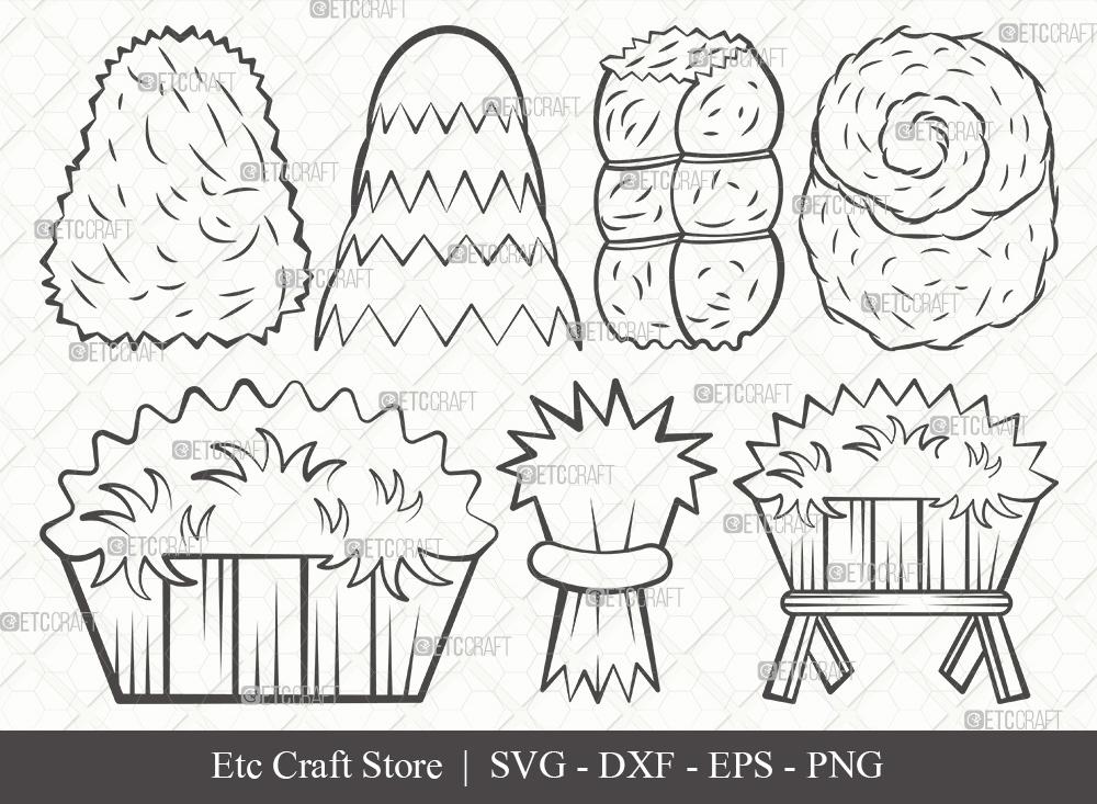 Hay Stack Cut Out Hay SVG Cut File | Haystack Svg | Farm Svg | Farming Svg | Bundle | Eps ...