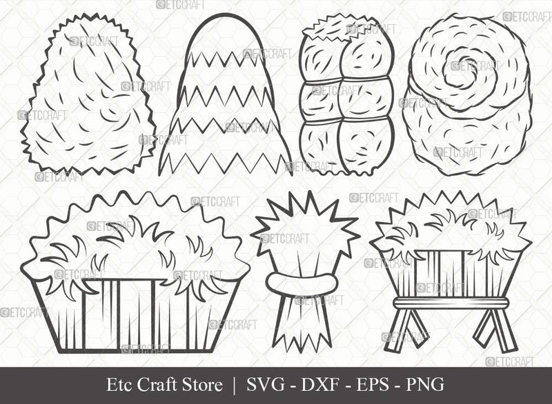 Hay SVG Cut File | Haystack Svg | Farm Svg | Farming Svg | Bundle | Eps ...