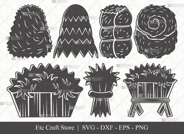 Hay SVG Cut File | Haystack Svg | Farm Svg | Farming Svg | Bundle | Eps | Dxf | Png SVG ETC Craft 