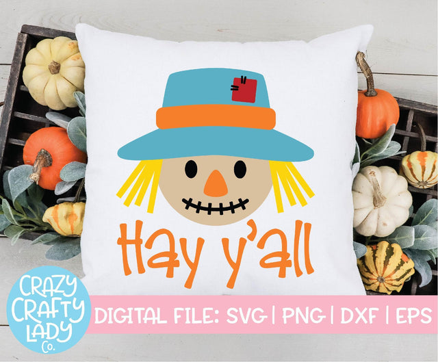Hay Y'all | Fall SVG Cut File SVG Crazy Crafty Lady Co. 
