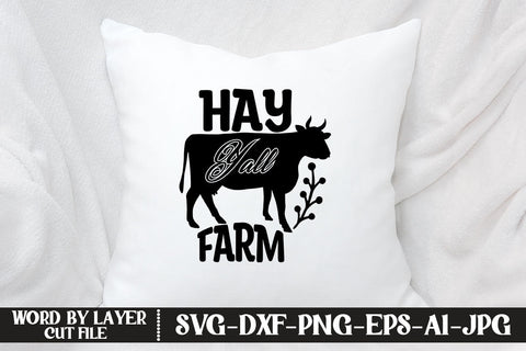 Hay Y'all Farm SVG CUT FILE SVG MStudio 