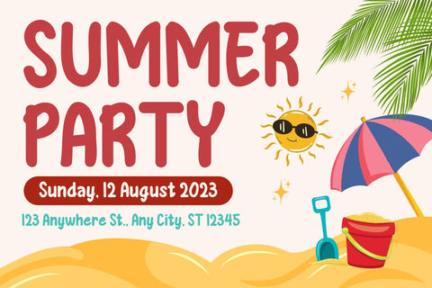 HAYASI | Summer San Serif Display Font twinletter 