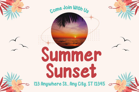 HAYASI | Summer San Serif Display Font twinletter 