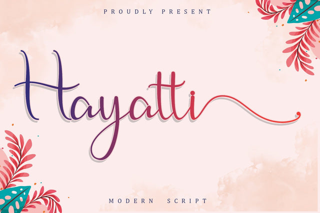 Hayatti Font Sakha Design Studio 