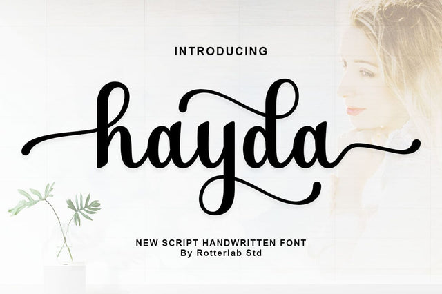 Hayda Script Font Rotterlab studio 