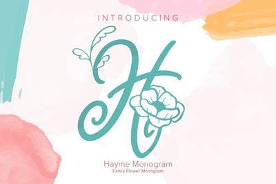 Hayme Monogram Font SVG yumnatype 