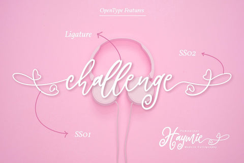 Haymie Script Font yumnatype 