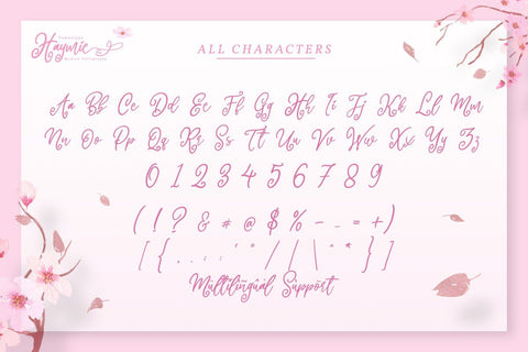 Haymie Script Font yumnatype 