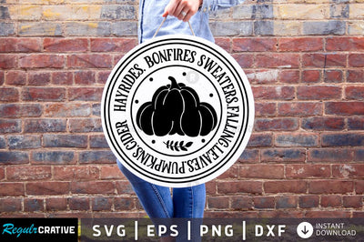 Hayrides. bonfires sweaters SVG SVG Regulrcrative 