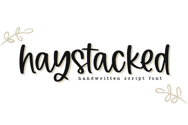 Haystacked - A Handwritten Script Font Font KA Designs 