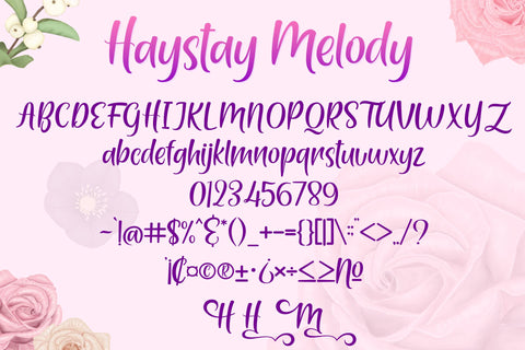 Haystay Melody Font Holydie Studio 