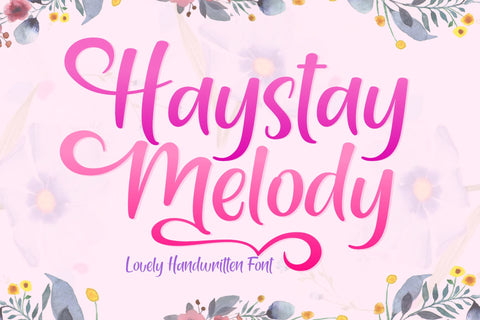 Haystay Melody Font Holydie Studio 