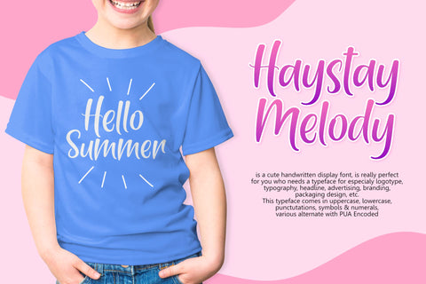 Haystay Melody Font Holydie Studio 