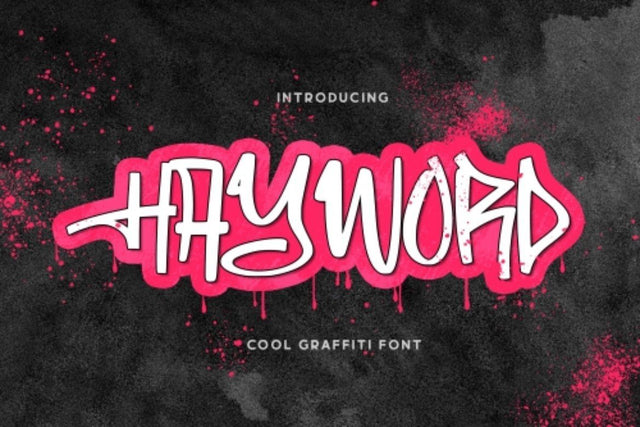 Hayword – a Graffiti Style Font Garisman Studio 
