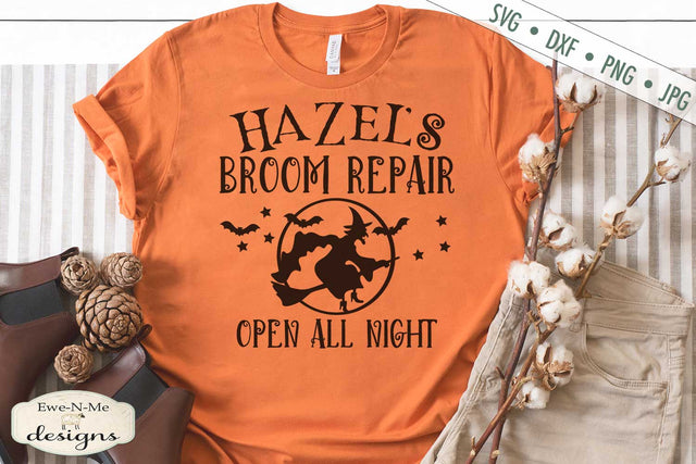 Hazel's Broom Repair - Halloween SVG SVG Ewe-N-Me Designs 