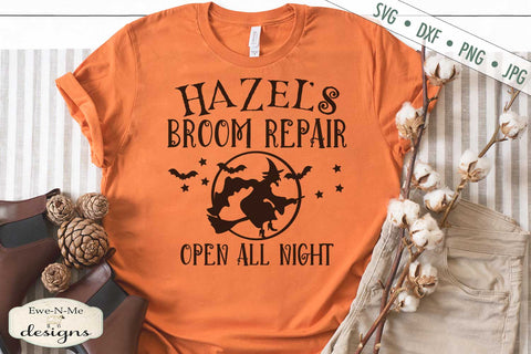 Hazel's Broom Repair - Halloween SVG SVG Ewe-N-Me Designs 