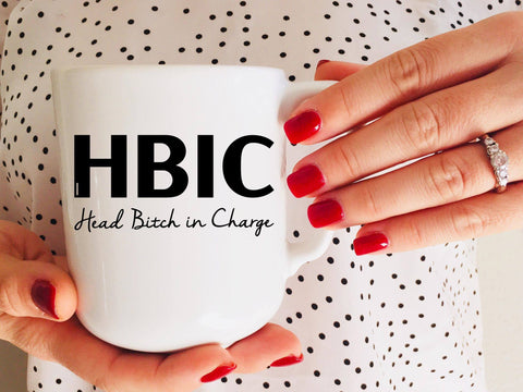 HBIC Head Bitch in Charge Adult SVG Design | So Fontsy SVG Crafting After Dark 