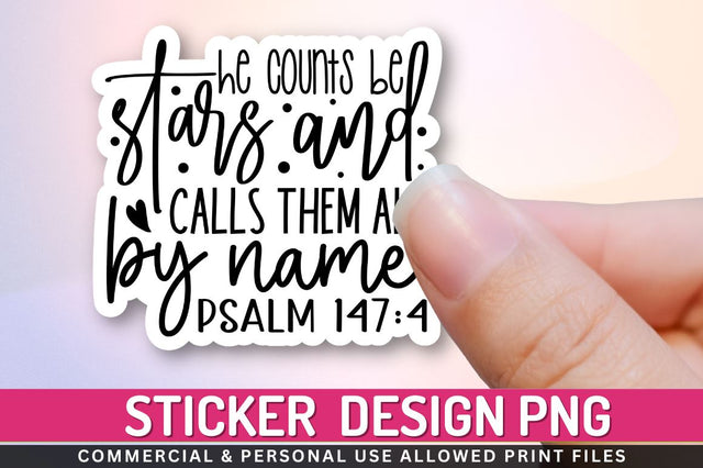 He counts be stars and Sublimation PNG Sublimation Regulrcrative 